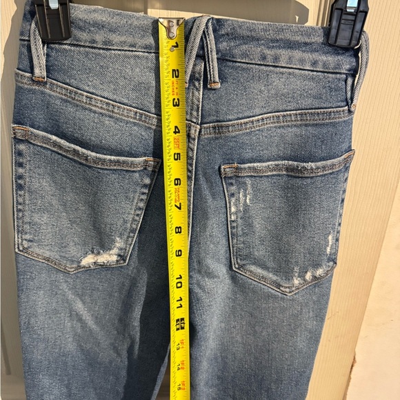 Good American Good Legs Stretch Distressed Skinny Jeans Indigo 439 Size 0 25 - Picture 11 of 16
